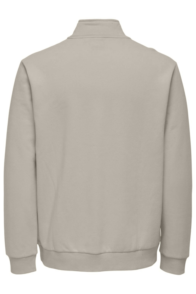 ONSCERES HALF ZIP SWEAT NOOS 22019055 SILVER LINING